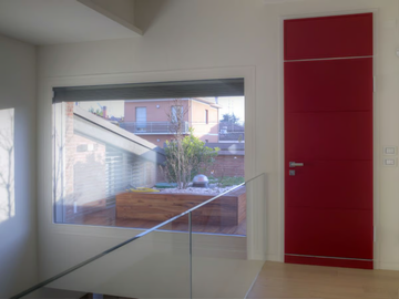 Lacqued exterior wooden safety door - Exterior wooden safety door by CARMINATI SERRAMENTI - view 3